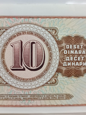 JUGOSLAVIA 10 DINARA 1978 CIRCOLATE MA IN BUONE CONDIZIONI