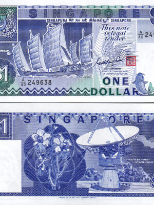 SINGAPORE 1 BANCONOTA DA 1 DOLLARO 1987 FDS NUOVA