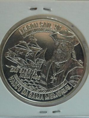 20 EURO PORTOGALLO 1998 VASCO DA GAMA LISBONA FDC ARGENTO