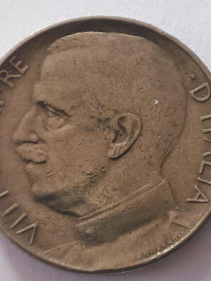 50 CENTESIMI 1921 , EMESSA CON DECRETO 4 SETTEMBRE 1919 N. 1618 REGNO D'ITALIA