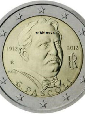 2 euro ITALIA 2012 Giovanni Pascoli FDC