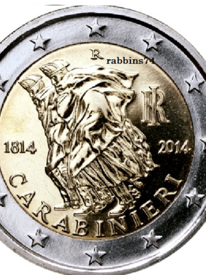 2 euro 2014 Italia Carabinieri FDC
