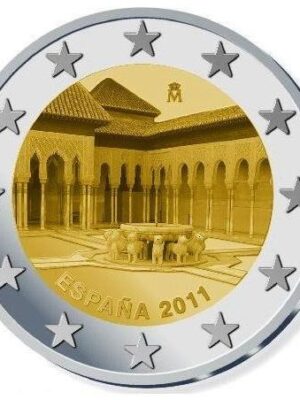 2 euro 2011 Spagna Granada Corte dei leoni FDC