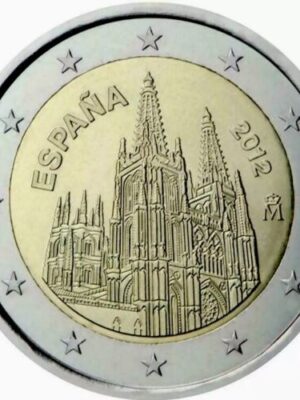 2 euro 2012 Spagna Cattedrale di Burgos FDC