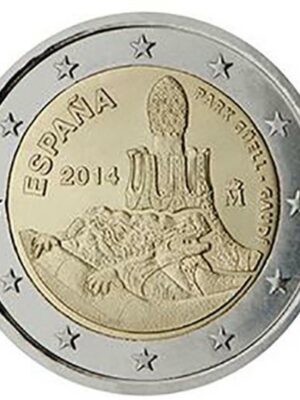 2 euro 2014 Spagna Park Gaudì FDC