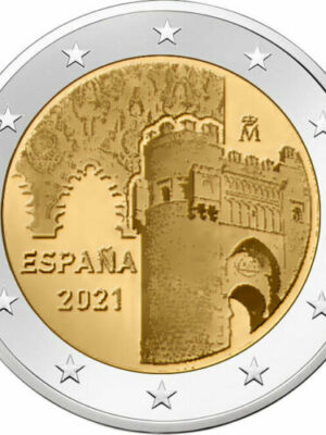 2 euro 2021 Spagna Toledo FDC