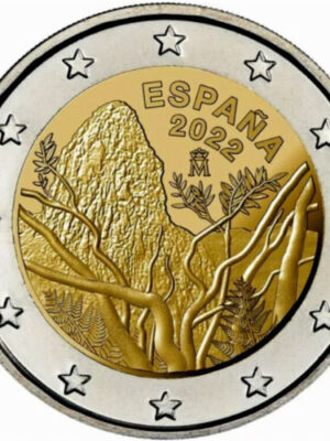 2 euro 2022 Spagna Parco Garajonay FDC