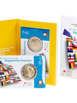 2 euro 2022 Coincard Italia Erasmus FDC