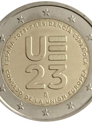 2 euro Spagna 2023 FDC Presidenza Unione Europea FDC