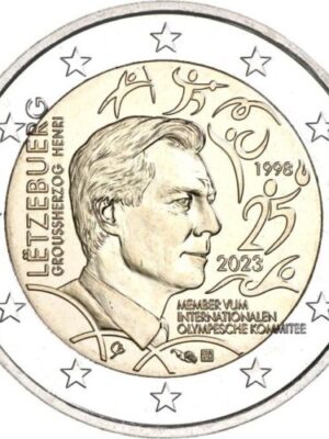 2 euro 2023 Lussemburgo GD Henry nel comitato olimpico FDC