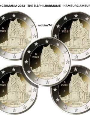 5 X 2 EURO 2023 GERMANIA AMBURGO FDC