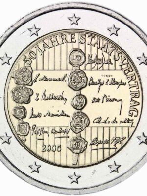 2 euro Austria 2005 Trattati di Stato FDC