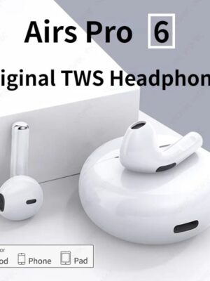 AURICOLARI AIR PRO 6 TWS BLUETOOTH WIRELESS BINAURALI
