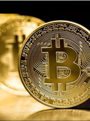 BITCOIN SOUVENIR BELLISSIMA COLOR ORO NUOVA