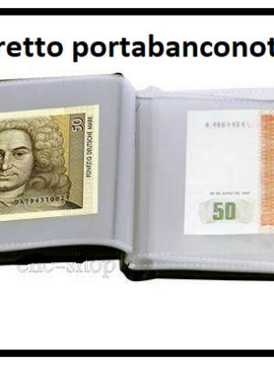 LIBRETTO SIMILPELLE PORTA BANCONOTE NUOVO