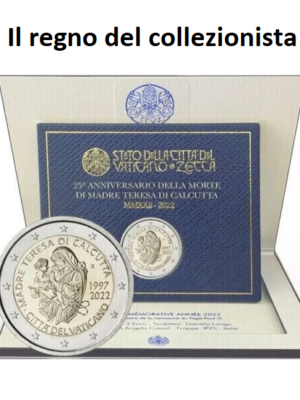 2 EURO VATICANO 2022 FDC COMMEMORATIVA MADRE TERESA DI CALCUTTA