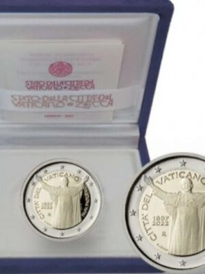 2 EURO 2022 VATICANO COMMEMORATIVA PAOLO VI PROOF