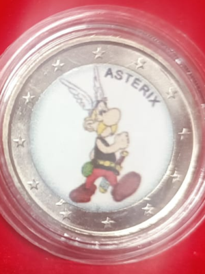 2 EURO FDC CON IMPRESSA L'IMMAGINE DI ASTERIX