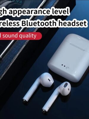 CUFFIE AURICOLARI BLOOTOOTH I7MINI WIRELESS BIANCHE NUOVE