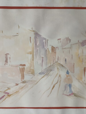 QUADRO AUTENTICO DEL 1980, 50x35 CM PITTORE ANTONIO MIAZZA