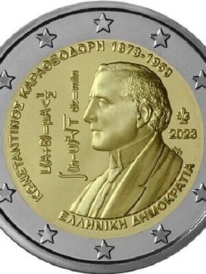 2 EURO GRECIA 2023 COSTANTINO FDC