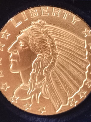 1 ONCIA DI RAME PURO INDIANO LIBERTY FDC