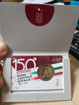 2 EURO 2021 ITALIA COINCARD 150° ROMA CAPITALE FDC