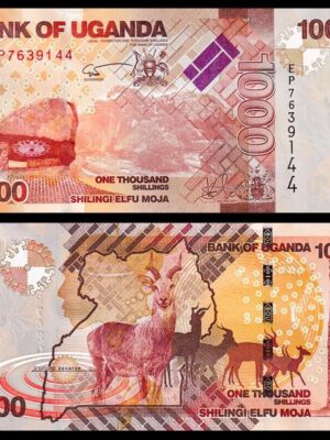 BANCONOTA DA 1000 SCHELLINI UGANDA 2021 UNC, FDS