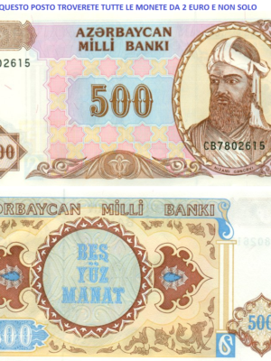 AZERBAIGIAN 1 BANCONOTA DA 500 MANAT 1993 FDC