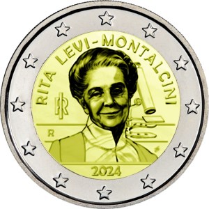 2 EURO ITALIA 2024 RITA LEVI MONTALCINI FDC