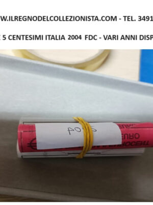 1, 2 E 5 CENTESIMI 2004 ITALIA FDC DA ROTOLINO
