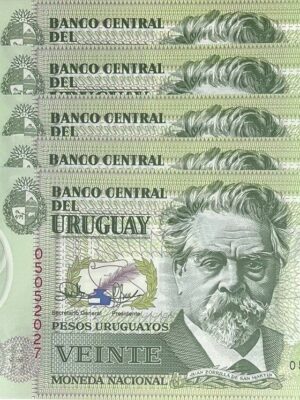 URUGUAY 1 BANCONOTA DA 20 PESOS 2020 FDS NUOVA