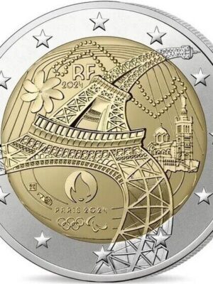 2 EURO 2024 FRANCIA TORCIA OLIMPICA FDC