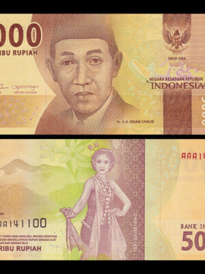 INDONESIA 1 BANCONOTA DA 5000 RUPIE RUPHIA FDS NUOVA
