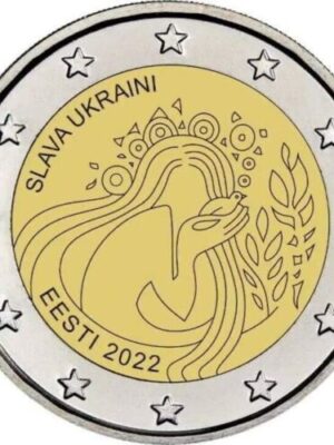 2 euro 2022 Estonia Pace in Ucraina FDC