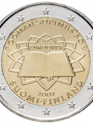 2 euro 2007 Finlandia Trattati di Roma FDC