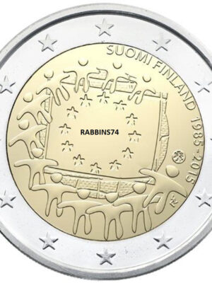 2 euro 2015 Finlandia 30° Bandiera europea FDC