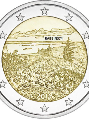 2 euro 2018 Finlandia Sauna cultura FDC