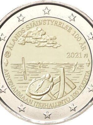 2 euro 2021 Finlandia 100° autonomia Isole Aland FDC