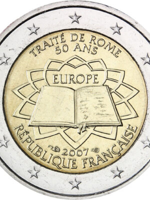2 euro 2007 Francia Trattati di Roma FDC