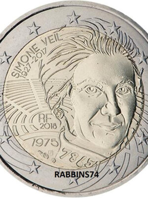 2 euro 2018 Francia Simone Veil FDC