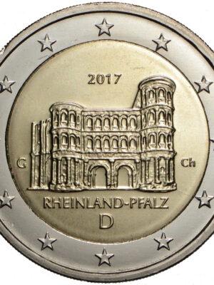 2 euro 2017 Germania Porta Nigra di Treviri 5 monete A,D,G,J,F FDC