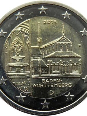 2 euro 2013 Germania Maulbronn 5 monete A,D,G,J,F FDC