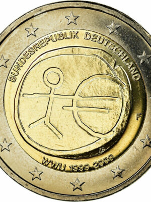 2 euro 2009 Germania EMU 5 monete A,D,G,J,F FDC