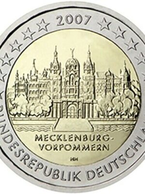 2 euro 2007 Germania Schwerin 5 monete A,D,G,J,F FDC