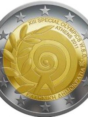2 euro 2011 Grecia Olimpiadi Speciali FDC