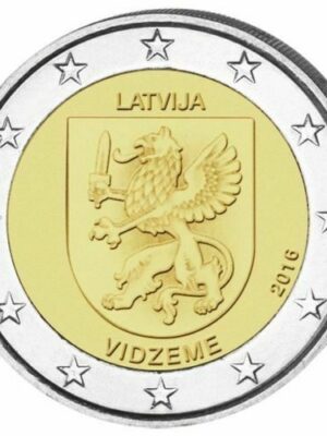 2 euro 2016 Lettonia Vidzeme FDC