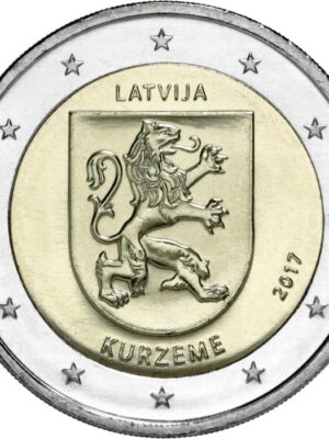 2 euro 2017 Lettonia Kurzeme FDC