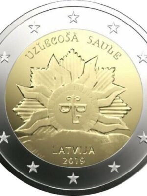 2 euro 2019 Lettonia Sole nascente FDC