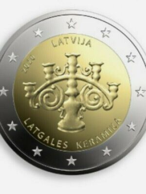 2 euro 2020 Lettonia Ceramica FDC